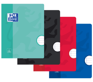 Oxford School i A5 Blødt omslag Skolehæfte Linjeret 72 sider Assorterede