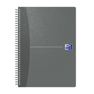 Oxford Essentials Notesbog i fleksibelt karton omslag og dobbeltspiral, B5, 180 sider, dot linjeret, assorterede farver, SCRIBZEE® kompatibel