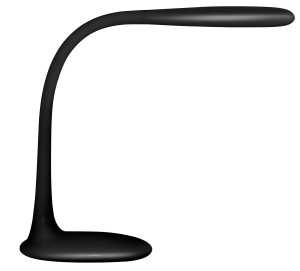 Unilux Lucy LED-lampe i sort