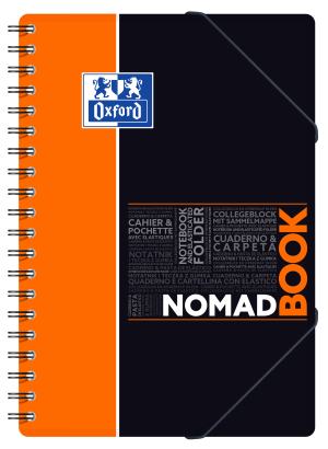 Oxford Students Nomadbook B5, dobbelttrådet, 160 sider, 7 mm linjeret