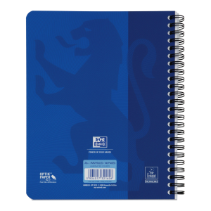 OXFORD Touch notesbog A5+ linjeret 7mm soft touch omslag dobbeltspiral 180 sider