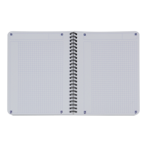 NOTESBOG A5 OXFORD KVADRERET SOFT TOUCH TURKIS