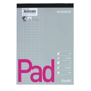 TELEFONBLOK A5 KVAD M/STUB UHULLET