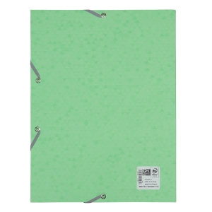 OXFORD Top File+-samlemappe med elastikker og 3 flapper A4 pastelgrøn