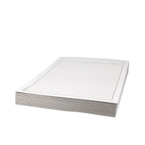 Konferenceblok, A4, linjeret, uhålet