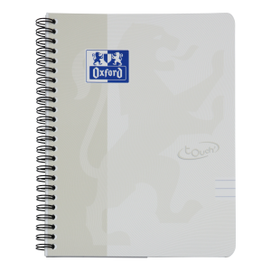 OXFORD Touch notesbog A5 linjeret 7mm soft touch omslag dobbeltspiral 180 sider