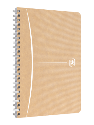 OXFORD Touareg-notesbog i A5 med dobbelt spiral og kartonomslag, linjeret, 180 sider, assorterede farver, SCRIBZEE®-kompatibel