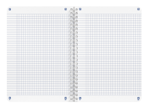 OXFORD Touareg-notes i A5 med dobbelt spiral og kartonomslag, kvadreret, 100 sider, assorterede farver, SCRIBZEE®-kompatibel