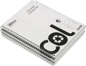 KOLLEGIEBLOK A5 RECYCLED LIN. BANTEX