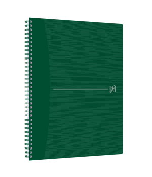 OXFORD Origins A4+ Card dobbelttråd notesbog 5x5, 140 sider, grøn, SCRIBZEE-kompatibel