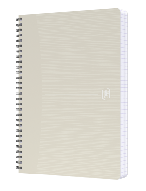 OXFORD My Rec'Up A5-notesbog i karton og med dobbelttråd, 5x5 kvadreret, 180 sider, assorterede farver, SCRIBZEE®-kompatibel, genbrug