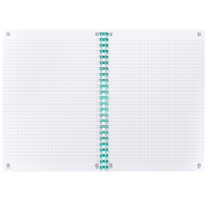 OXFORD Signature A5 Notesbog Fleksibelt omslag Dobbeltspiral 5 mm kvadreret 160 sider Turkis SCRIBZEE-kompatibel