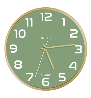 Unilux Baltic Clock Green/Wood