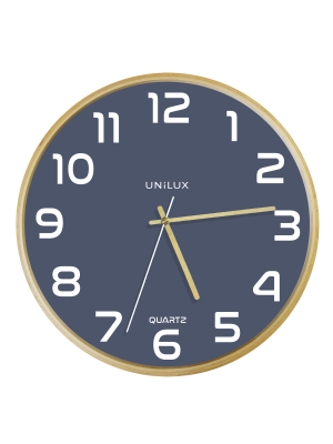 Unilux Baltic Clock Blue/Wood