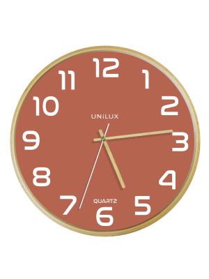 Unilux Baltic Clock Pink/Wood
