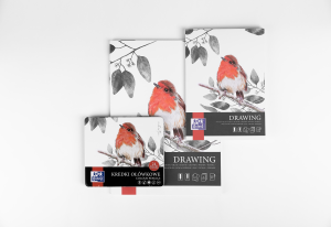 KUNSTEGNEBLOK OXFORD A4/50 ARK 160 G DOBBELTSPIRAL