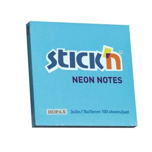 NOTES 76X76 MM BLÅ STICK´N PK. /12 BLOKKE