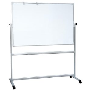 WHITEBOARD MOBIL 120X90CM PÅ HJUL VENDBAR