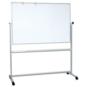 WHITEBOARD MOBIL 100X200CM PÅ HJUL VENDBAR