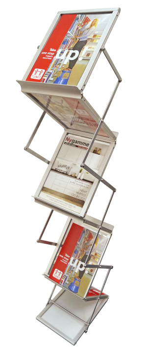 Gulvmodel Z-Shape A4, sølv