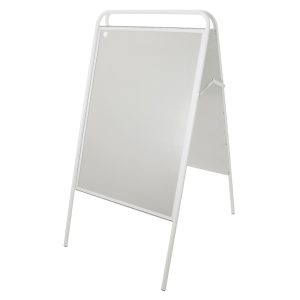 GADESKILT 50X70CM TWIN LIGHT B2 HVID