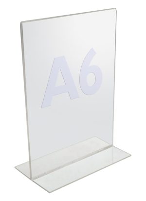 TWIN AGENDA Acrylic Display A6, T-Stand