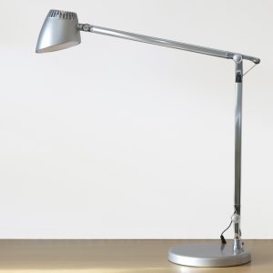 BORDLAMPE NAPOLI SØLV M/BORDFOD