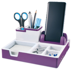 TWIN Desk Organizer, lilla
