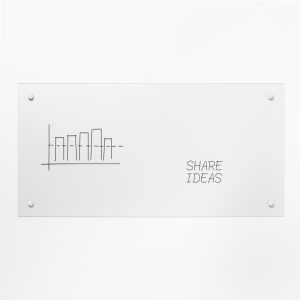 90 x 120 cm. Frosted Glass Board NOT MAGNETIC