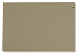 60 x 80 cm. Beige Magnetic Glass Board