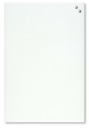 40 x 60 cm. White Magnetic Glass board