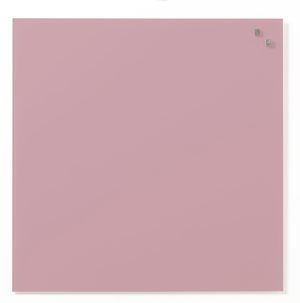 45 x 45 cm. Light Pink Magnetic Glass board