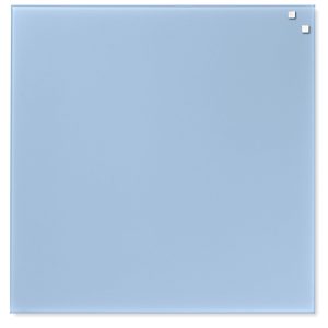 45 x 45 cm. Light blue Magnetic Glass board