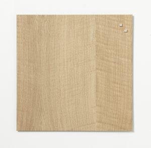 45 x 45 cm. Oak Magnetic board