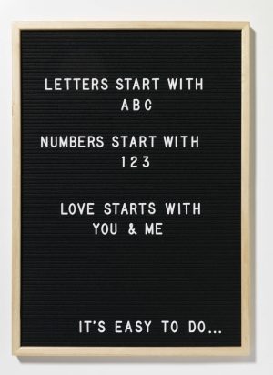 50 x 70 cm. Letter Board