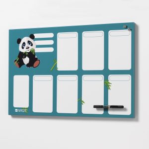 Magnetic Steel week planner 60 x 40 cm. Kids