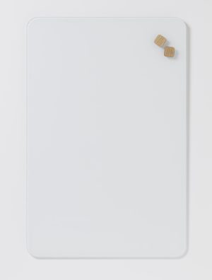 40 x 60 cm. PURE White Magnetic Glass board