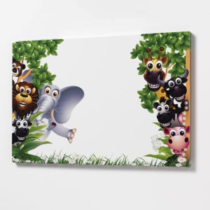 Steel board 60 x 40 cm. Zoo