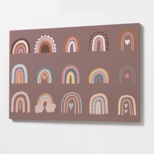 Steel board 40 x 60 cm. Rainbow