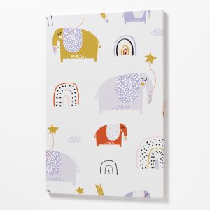 Steel board 40 x 60 cm. Elephant