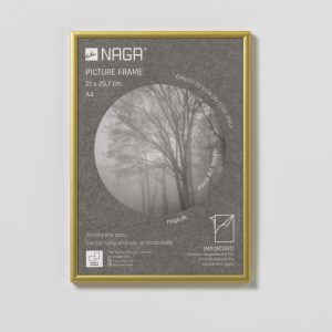 Picture frame, 21x29.7 cm, gold matt