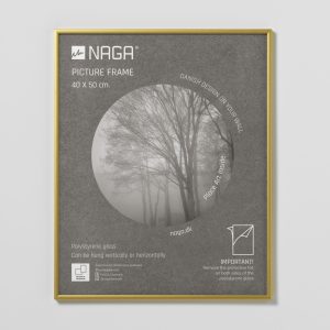 Picture frame, 40x50 cm, gold matt