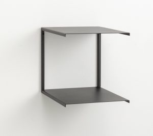 Double shelf, Black metal