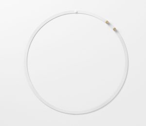 35 cm. Circle board / Decoration ring, Magnetic, White metal