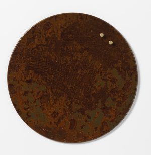 Circle board 35 cm. Metal Rusted