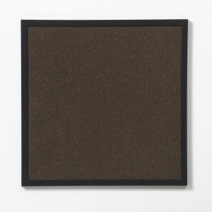 60 x 60 cm. Dark Cork pin board. Black frame