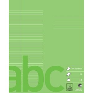 Bantex Skolehæfte 170X210 70G Hus 5+5+5+7, Æblegrøn