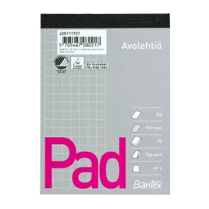 TELEFONBLOK A6 M/STUB KVAD. 7X7MM 70GR. EU-ECOLABEL