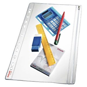 LYNLÅSLOMME A4 MAXI 200MY ESSELTE PK M/5 STK.