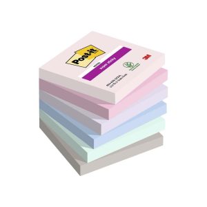 BLOK POST-IT 76X76MM SOULFUL COLOUR SUPER STICKY 654S 6 STK